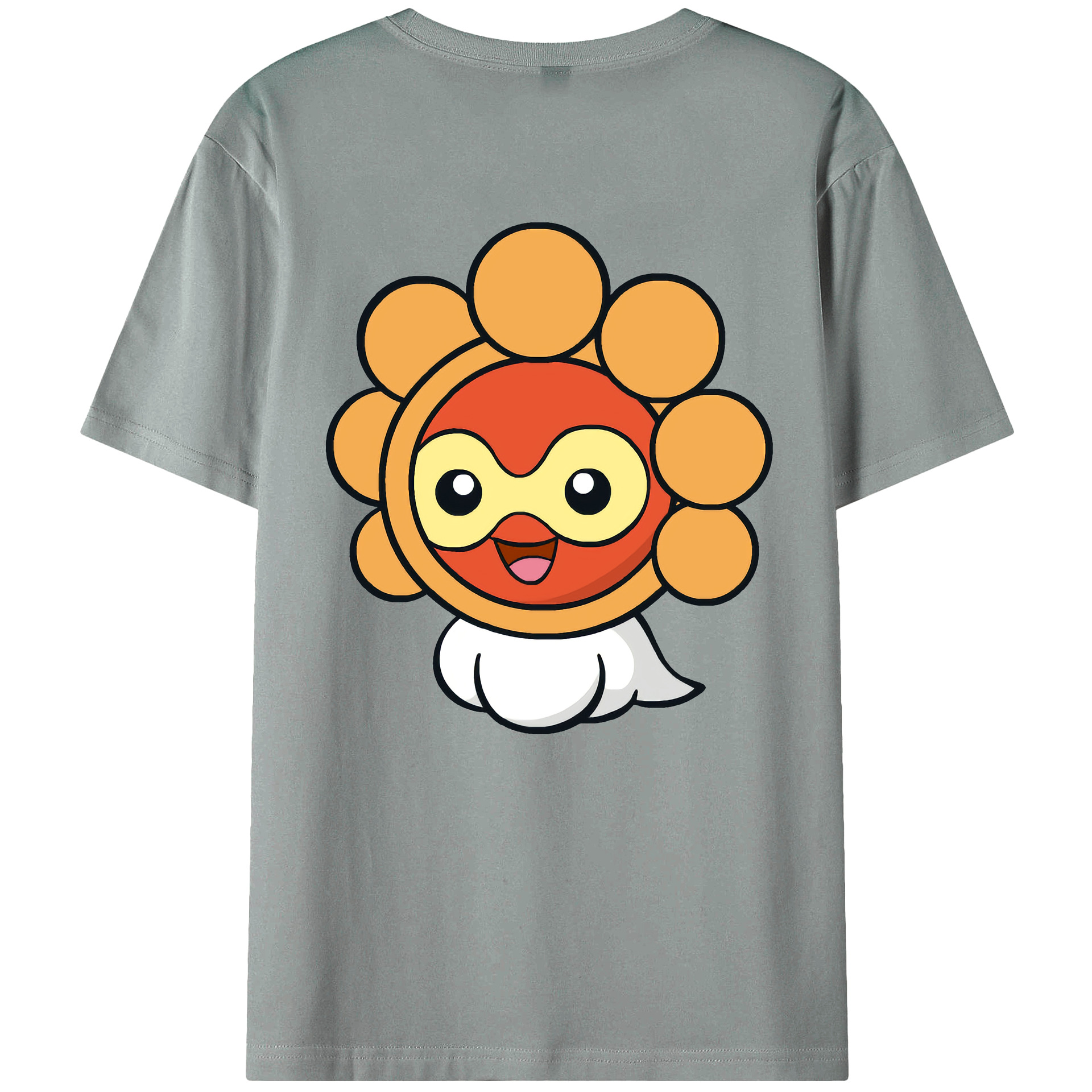 （画像用） ポケットモンスター Pokémon 綿100％ メンズ半袖Tシャツ（バックプリント） 通気性